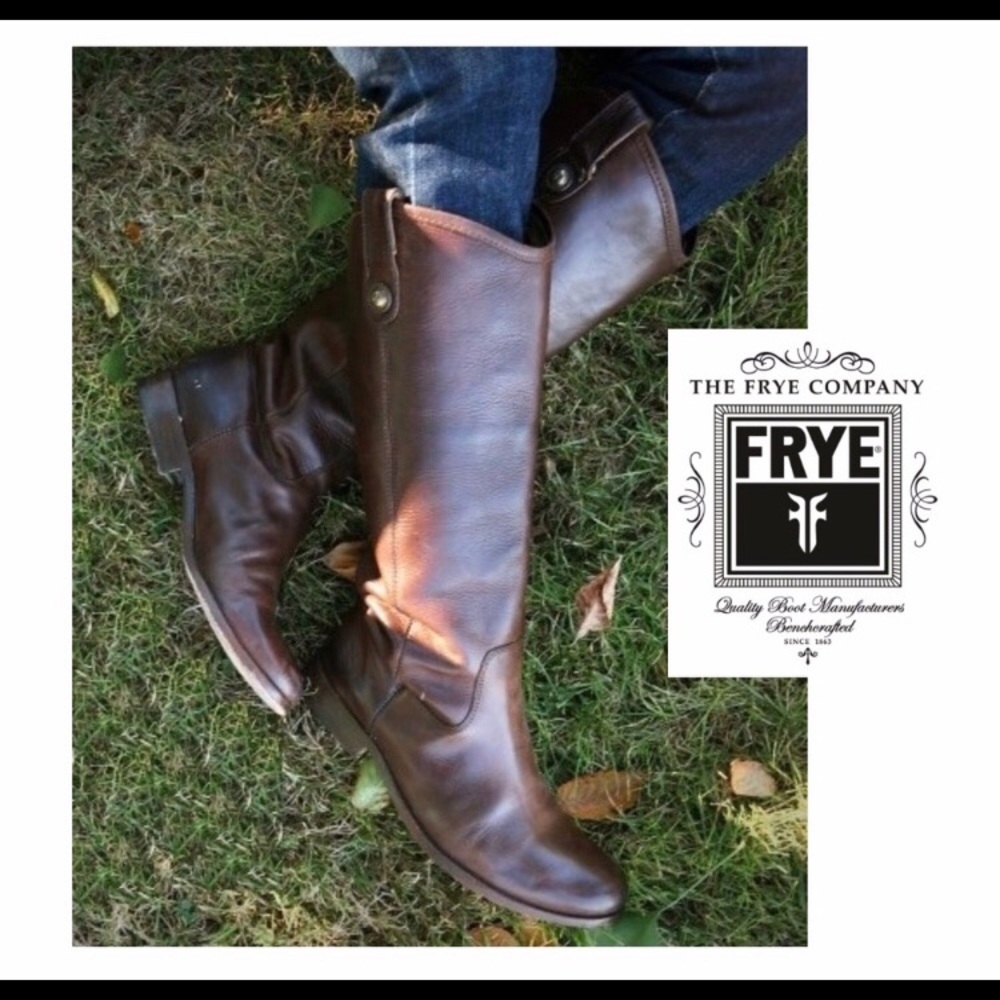 Frye Melissa Dark Brown Knee High Boot
